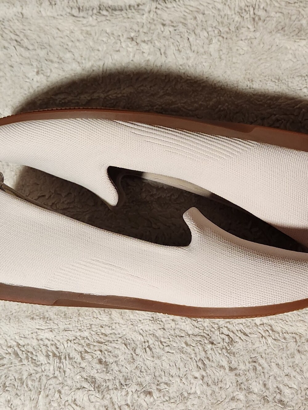 Vessi Market Flat Womens Size 11 Cream Trail Shore Waterproof Loafers EUC - Picture 11 of 12
